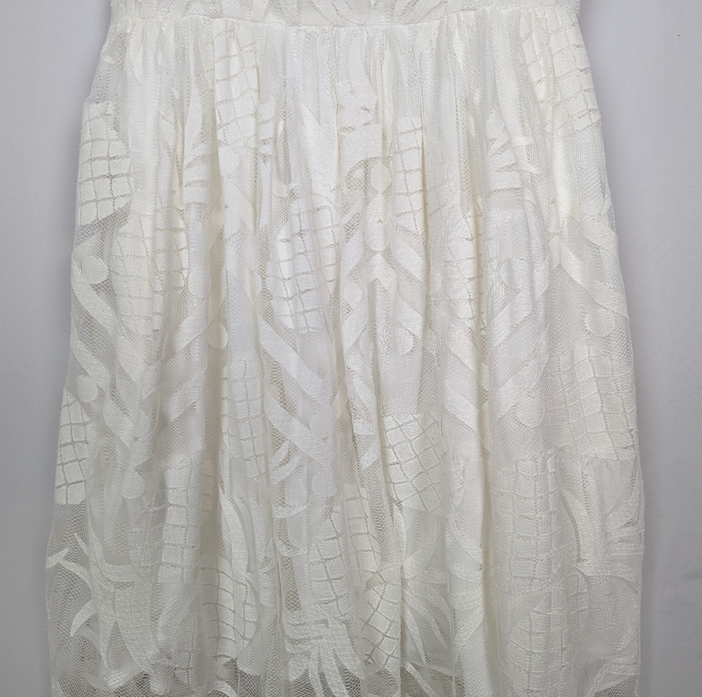 Anthropologie White Eyelet Midi Dress - Picture 10 of 14